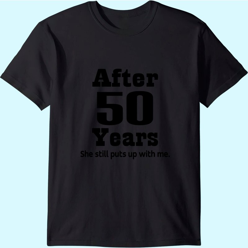 50th Anniversary T-shirt Funny Husband Party Tee — T-shirts pour hommes