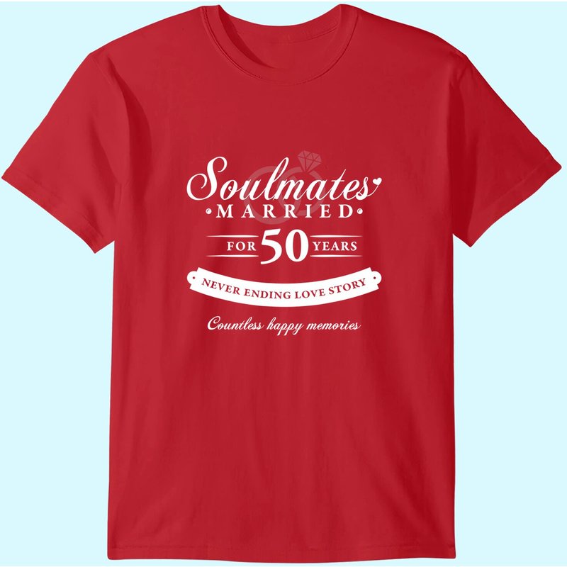 50th Wedding Anniversary 50 Years Of Marriage T-shirt — T-shirts pour hommes