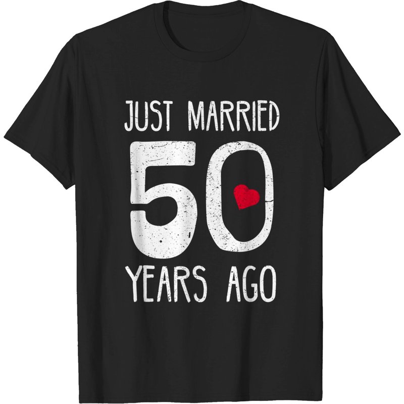 50th Wedding Anniversary Shirt - Funny Gift For Couples T-shirt — T-shirts pour hommes