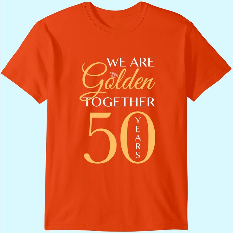 Romantic Shirt For Couples - 50th Wedding Anniversary Premium T-shirt — T-shirts pour hommes