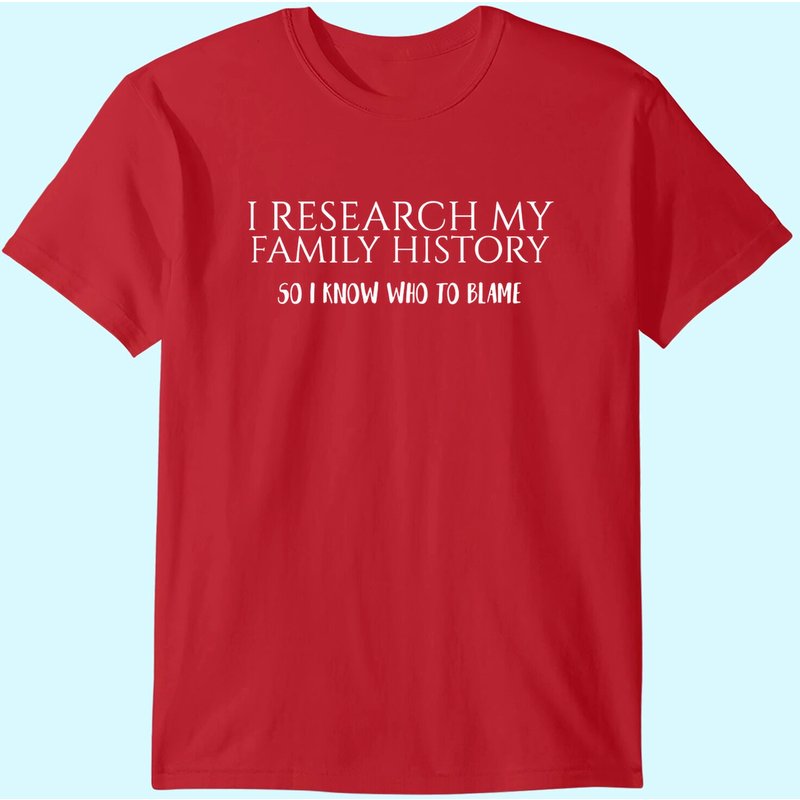 I Research My Family History T-shirt Genealogy — T-shirts pour hommes