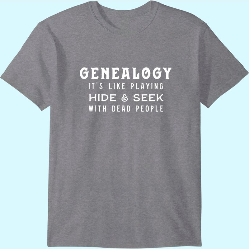 Men's Genealogy Shirt, Playing Hide & Seek, Genealogist Gift T-shirt — T-shirts pour hommes