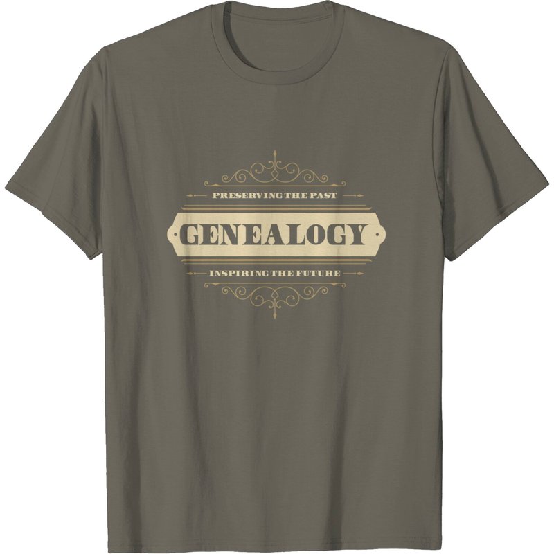 Genealogist Genealogy Preserving Past Inspiring Present T-shirt — T-shirts pour hommes
