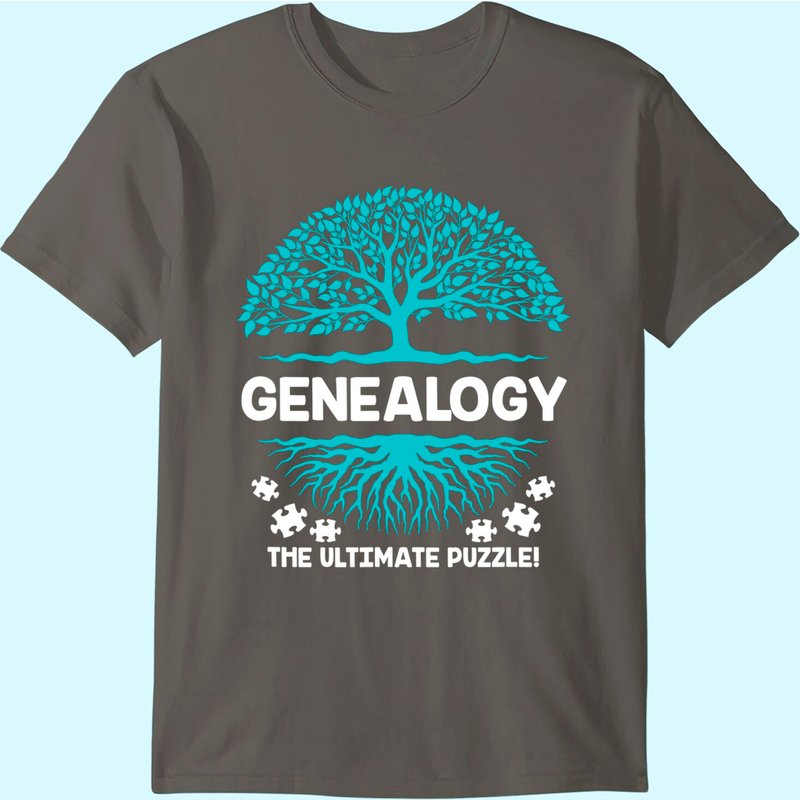 Genealogy The Ultimate Puzzle Family History T-shirt — T-shirts pour hommes
