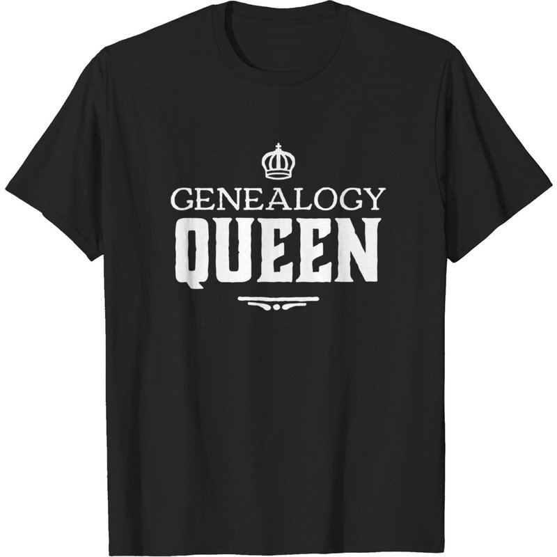 Genealogy Queen Family Genealogist Research Ancestry Dna T-shirt — Mens T Shirts