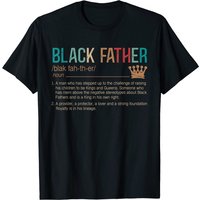 Black Father Noun Father Day T Shirt