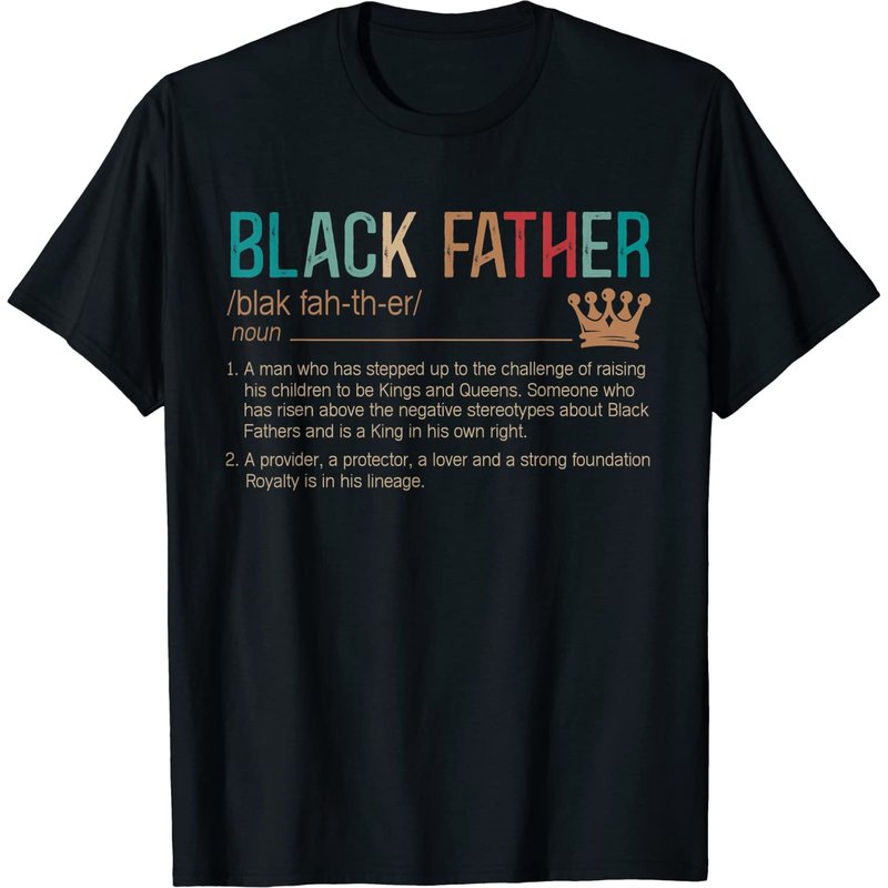Black Father Noun Father Day T Shirt — T-shirts pour hommes