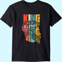Black Father Mens Strong Black King T Shirt