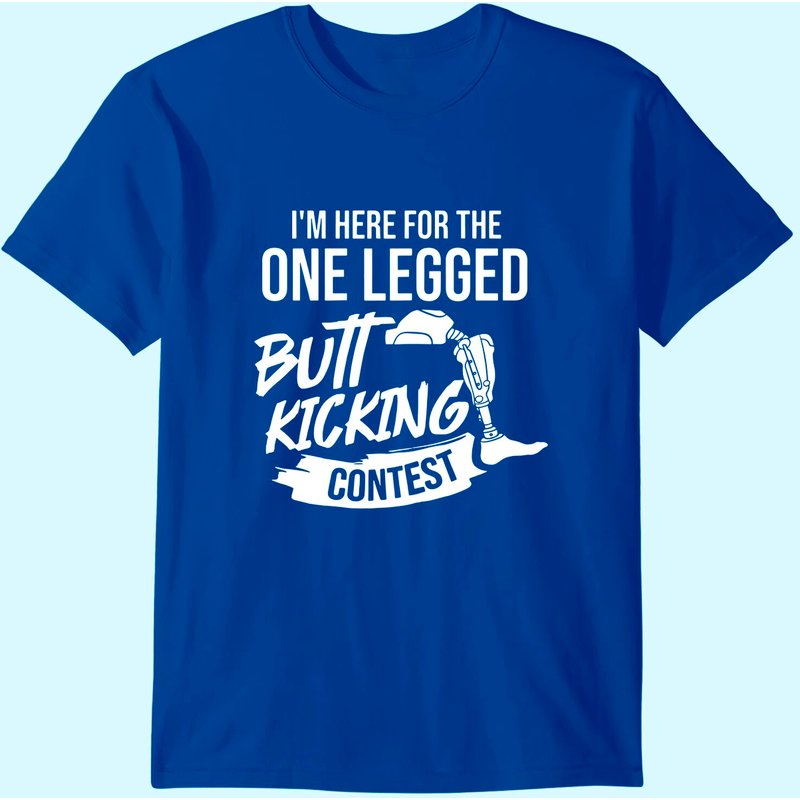 Leg Prosthetic Gift Leg Amputation Amputee T-shirt — T-shirts pour hommes