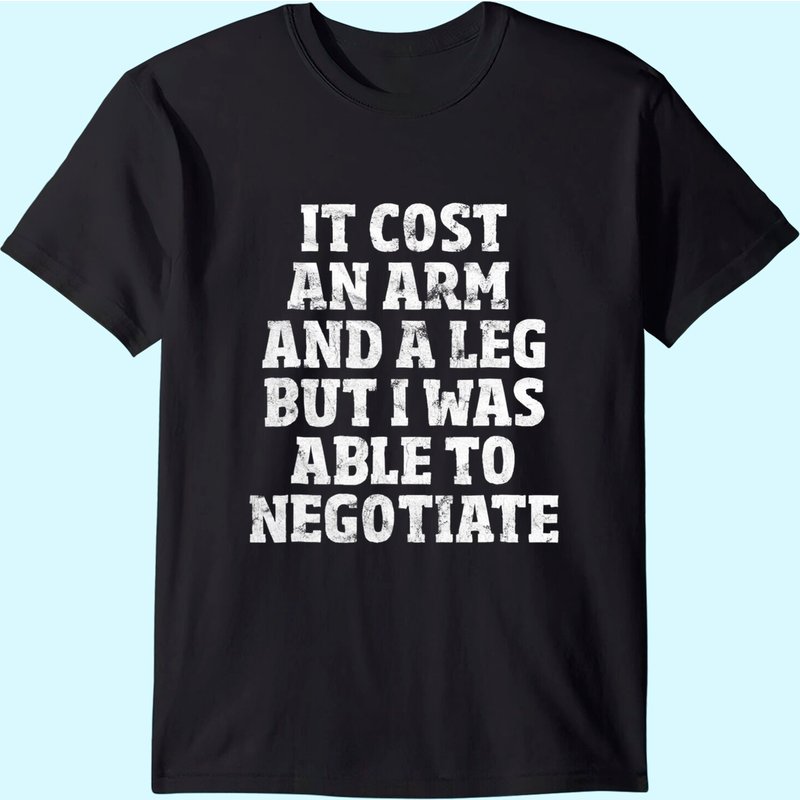 Amputee T-shirt: Able To Negotiate Funny Leg Amputee Shirt — T-shirts pour hommes
