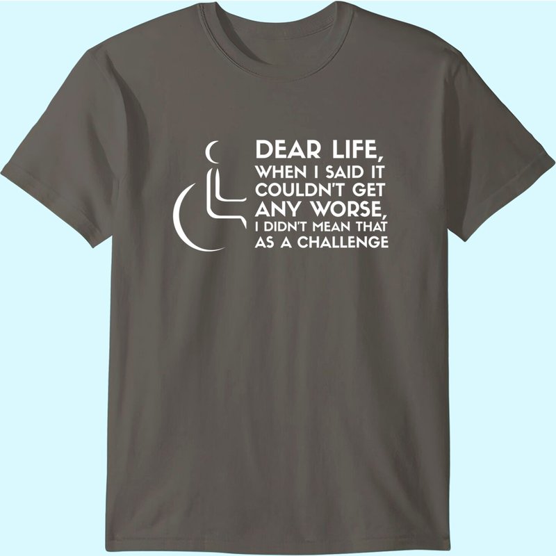 Funny Handicap Wheelchair Apparel Disability Amputee T-shirt — T-shirts pour hommes