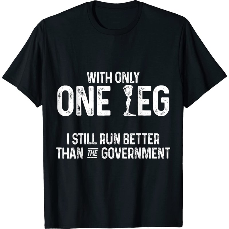 Amputee Humor Better Leg Funny Recovery Gifts T-shirt — T-shirts pour hommes