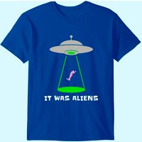 Funny Amputee Leg Amputation Ufo Alien Abduction Joke T-shirt