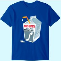 Funny Amputee Prosthetic Milk Cartoon T-shirt