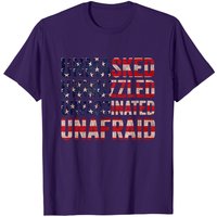 Unmasked Unmuzzled Unvaccinated Unafraid T-shirt