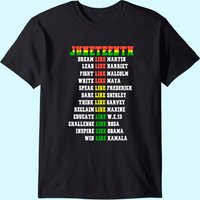 Womens Juneteenth Ancestors Black African Dream Like Leaders T-shirt