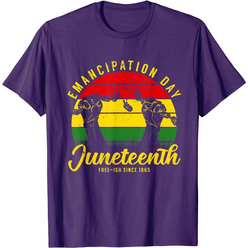 Juneteenth Emancipation Day Vintage Cool Melanin Black Pride T-shirt