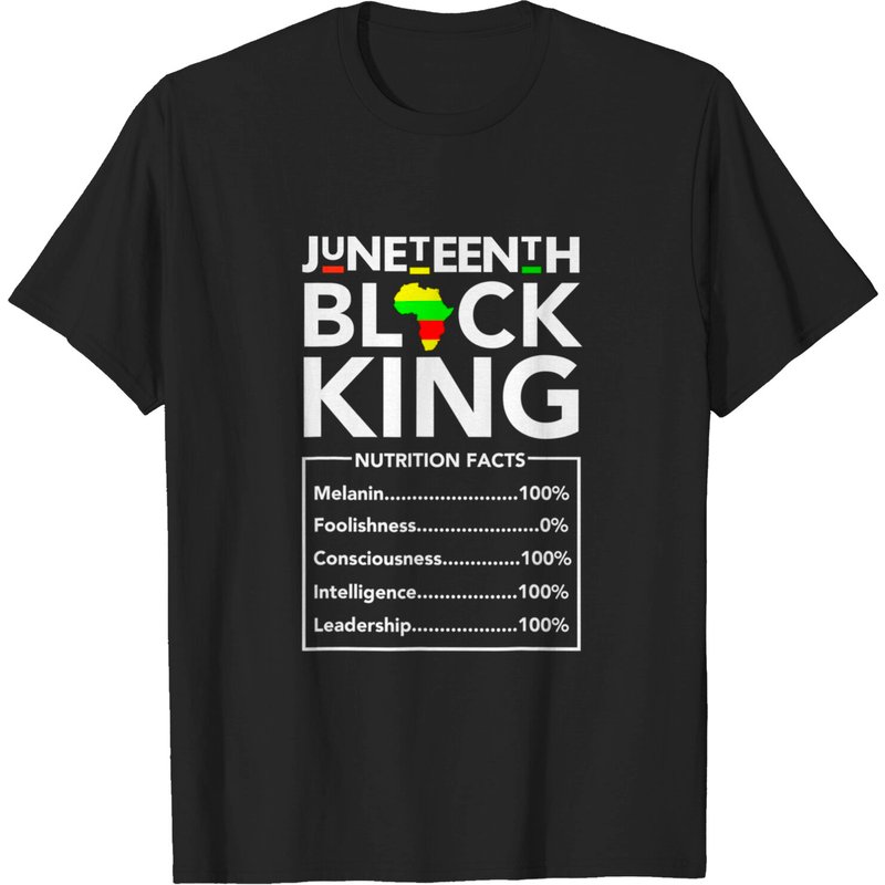 Juneteenth Black King Melanin Dad Fathers Day Men Father Fun T-shirt — T-shirts pour hommes