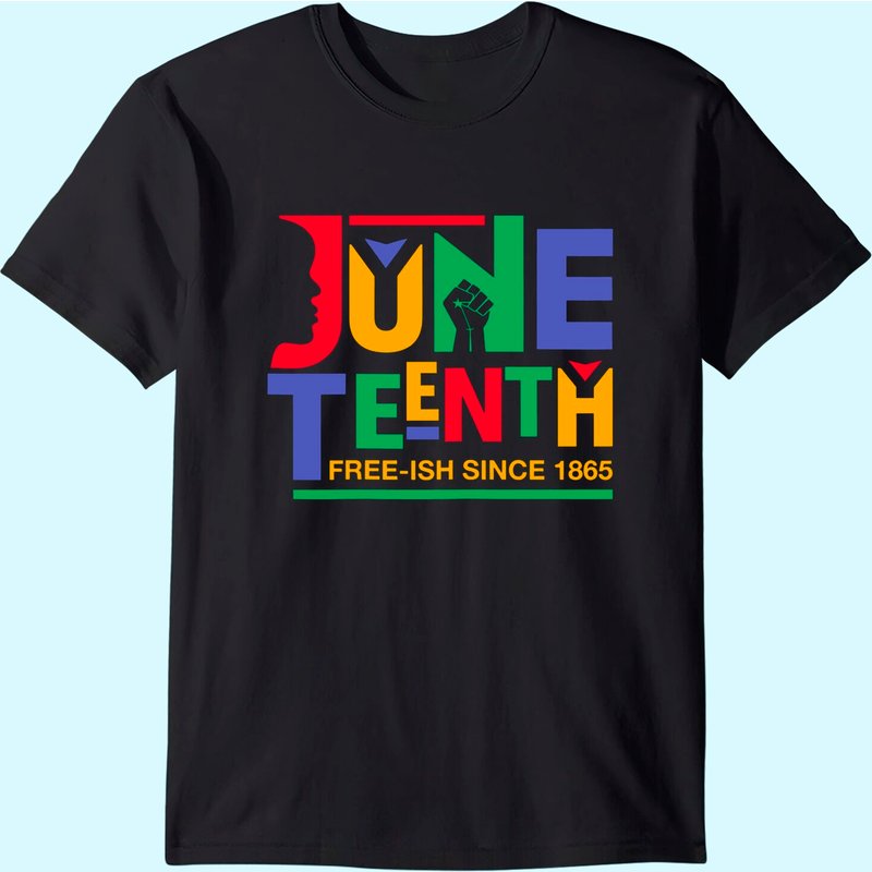 Juneteenth Freeish Since 1865 Melanin Ancestor Black History T-shirt — T-shirts pour hommes