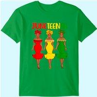 Juneteenth Melanin Black Women T-shirt