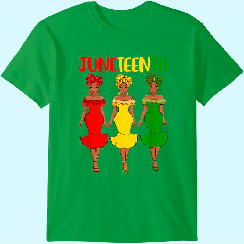 Juneteenth Melanin Black Women T-shirt — T-shirts pour hommes