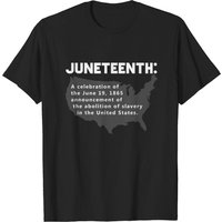 Juneteenth Celebrates Freedom Black African American History T-shirt