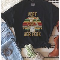 Vintage Vert Der Ferk Women Funny T-shirt Cute Tops Chef Graphics Tee