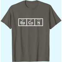 The Chemistry Of Bacon T Shirt Funny Nerdy Graphic