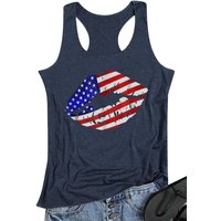 American Flag Tank Top Women 4th Of July Patriotic Vest Party Like It's 1776 Independence Day Racerback Tanks