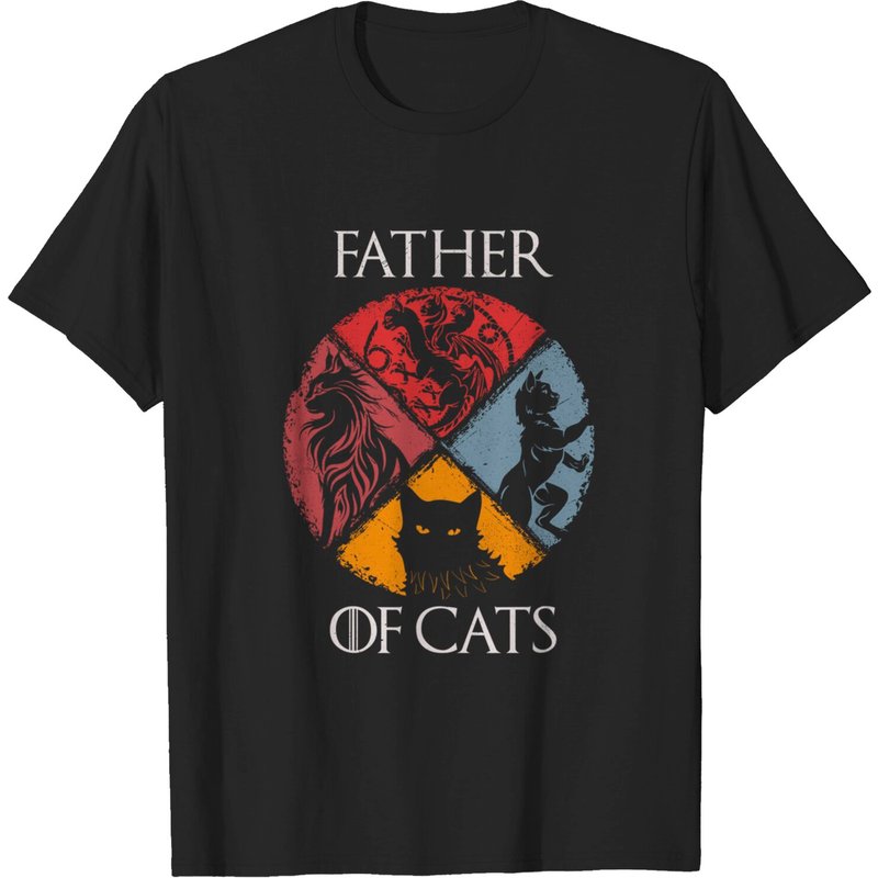 Father Of Cats Shirt - Cat Lovers Cat Dad Fabulous T-shirt — T-shirts pour hommes