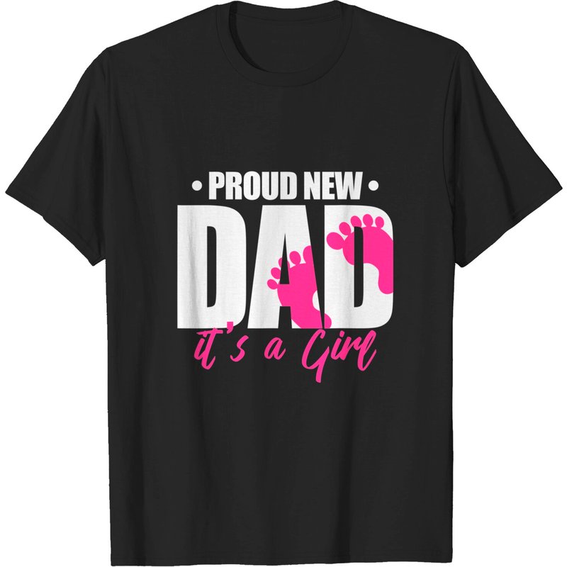 Mens Proud New Dad It's A Girl T-shirt — T-shirts pour hommes