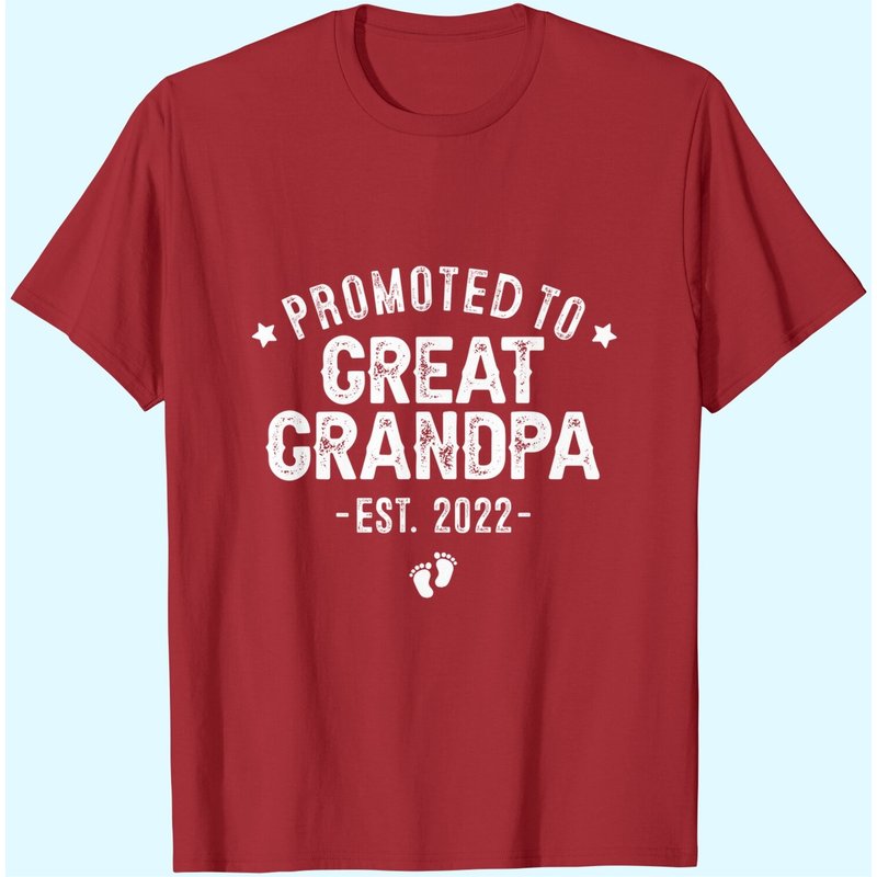 Mens Promoted To Great Grandpa 2022, Soon To Be Great Grandfather T-shirt — T-shirts pour hommes