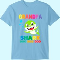 Men's T Shirt Grandpa Shark
