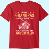 Real Grandpas Ride Motorcycles Gifts For Grandfather T-shirt