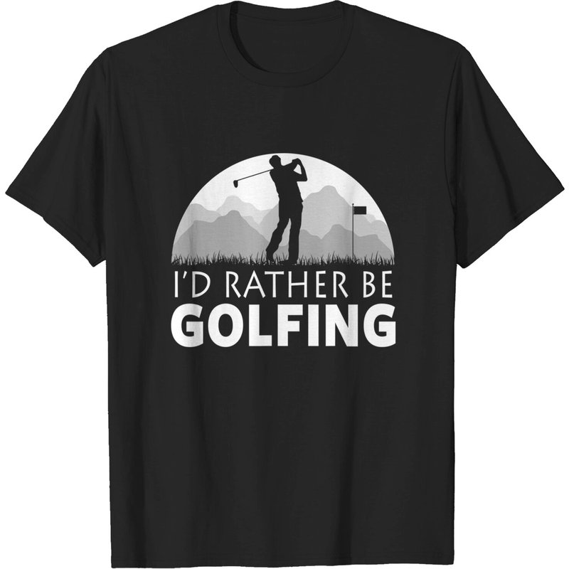 Golf T-shirt, I'd Rather Be Golfing T Shirt, Funny Golf Tee — T-shirts pour hommes