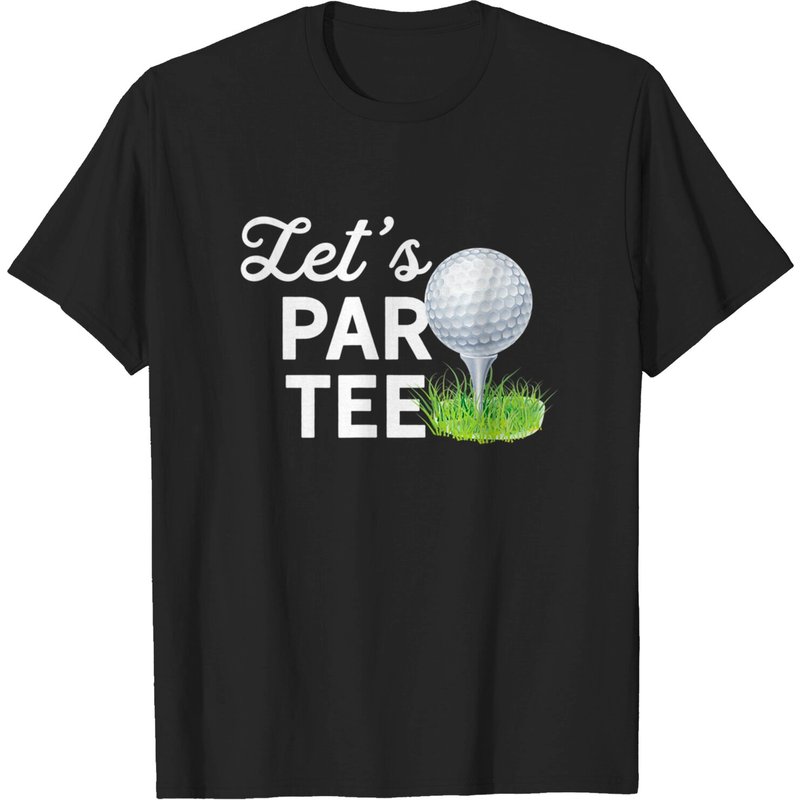 Let's Par Tee Golf Ball With Tee Pin Funny Golf Club T-shirt — T-shirts pour hommes