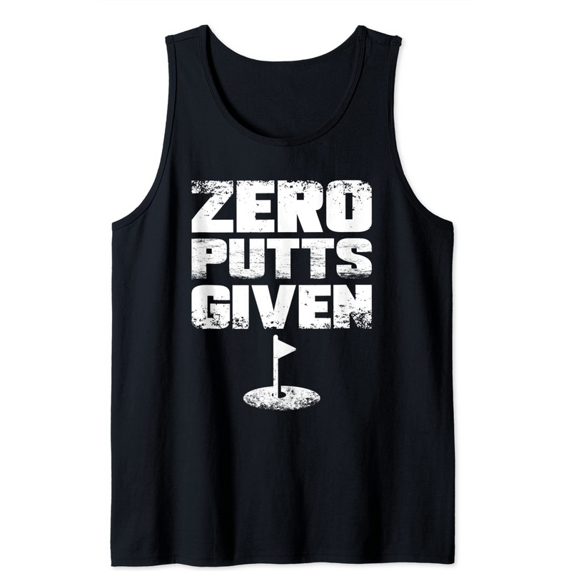 Zero Putts Given Funny Golf Tank Top — T-shirts pour hommes