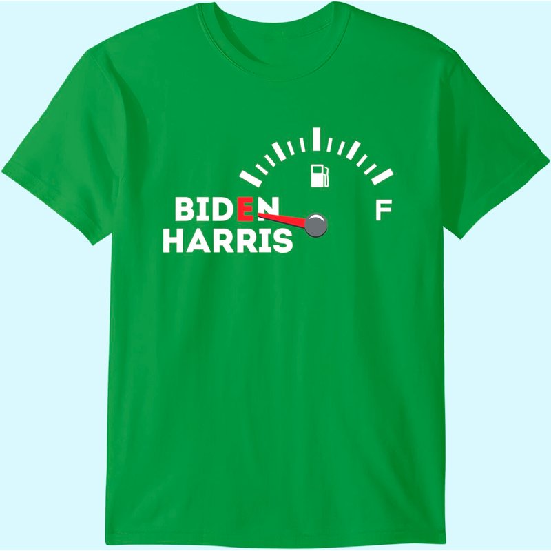 Funny Biden Gas Shirt | Empty Fuel Tank Gas Shortage T-shirt — T-shirts pour hommes