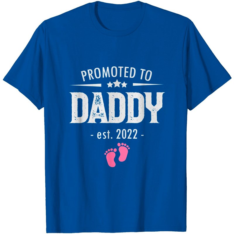 Promoted To Daddy 2022 Soon To Be Dad Husband Girl Gift T-shirt — T-shirts pour hommes