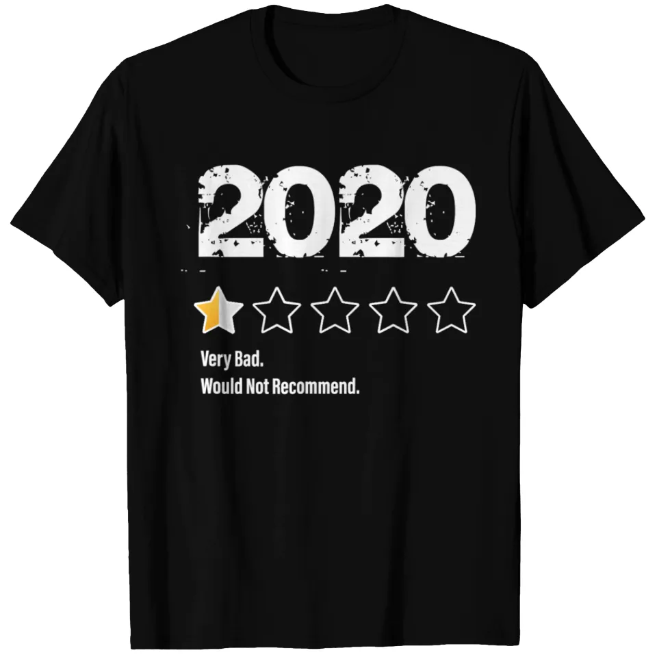 Un t-shirt avec une demi-étoile ne recommanderait pas 2020 — T-shirts pour hommes