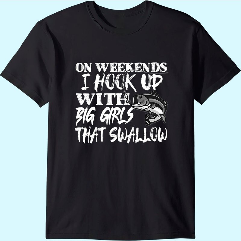 Funny Quote Fishing Shirt Printed On Back — T-shirts pour hommes
