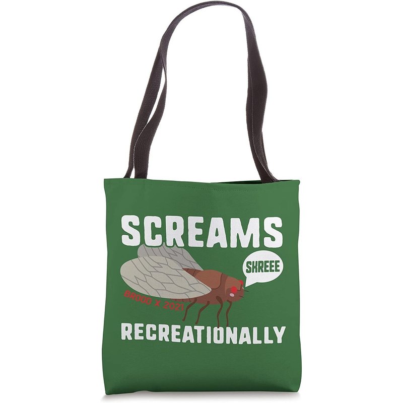Cicada Unisex Tote Bag Brood X 2021 Screams Recreationally — Sacs fourre-tout