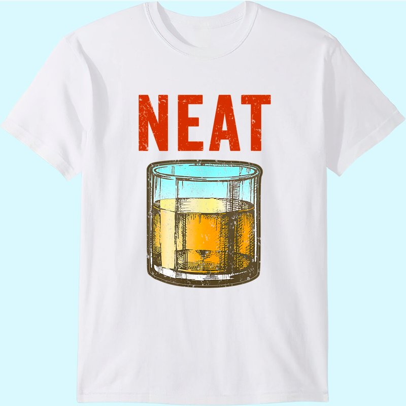 Whiskey Neat Old Fashioned Scotch And Bourbon Drinkers T-shirt — T-shirts pour hommes