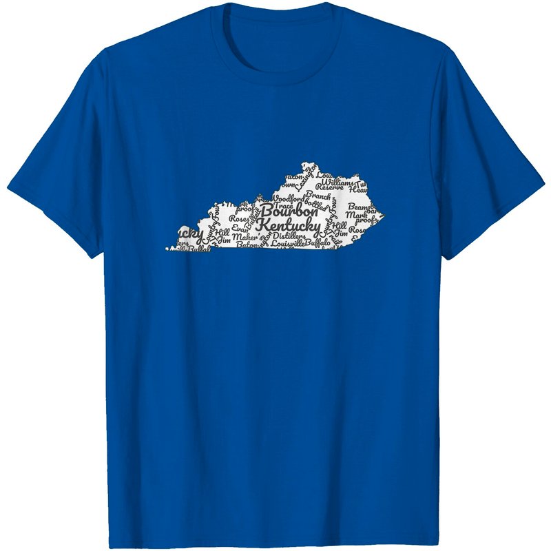 Kentucky T-shirt I Bourbon Trail Map Gift Shirt I Men Women — T-shirts pour hommes