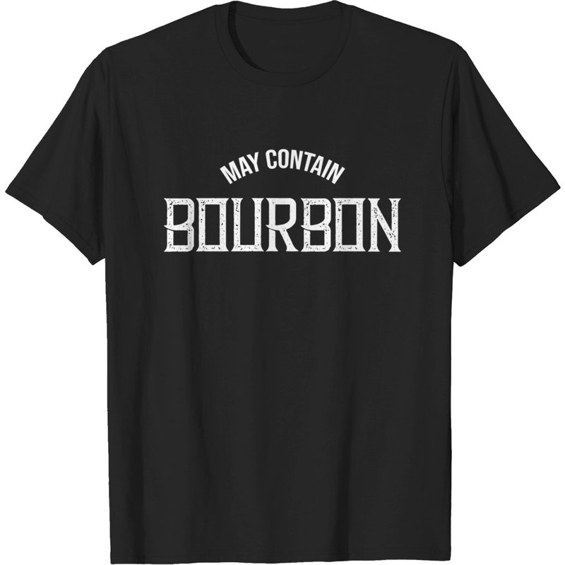 May Contain Bourbon Funny Whiskey Lover Party T-shirt — T-shirts pour hommes