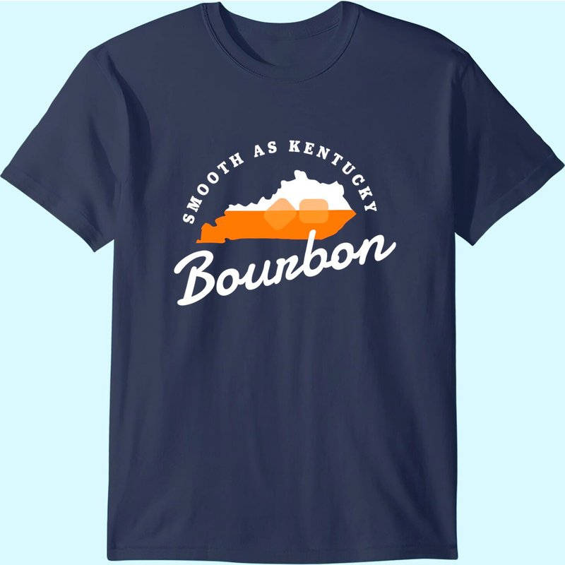 Funny Bourbon Drinker Smooth As Kentucky Bourbon Whiskey T-shirt — T-shirts pour hommes