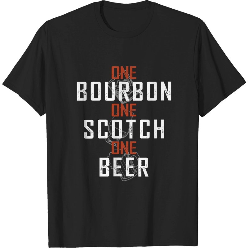 One Bourbon One Scotch Beer Tee — Mens T Shirts