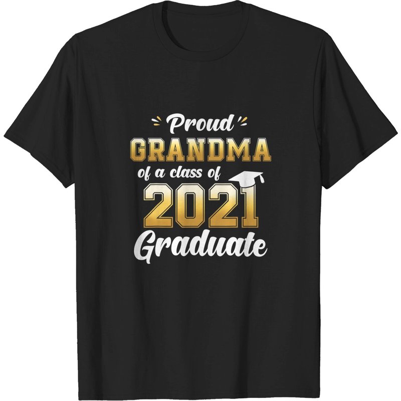 Proud Grandma Of A Class Of 2021 Graduate Shirt Senior 20 T-shirt — T-shirts pour hommes