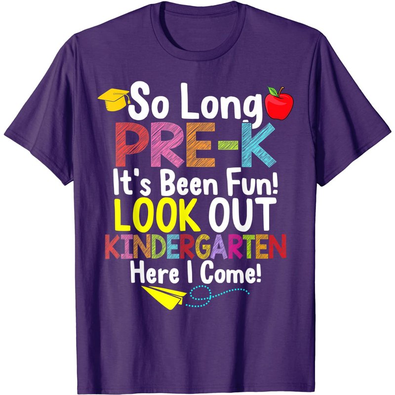 So Long Pre-k Kindergarten Here I Come Graduation T-shirt — T-shirts pour hommes