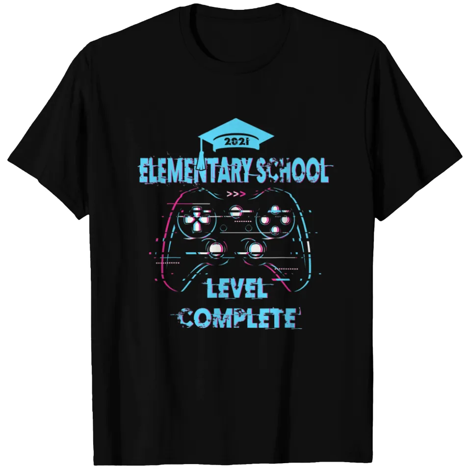 2021 Gamer Graduation T-Shirt for Elementary School Level — Mens T Shirts